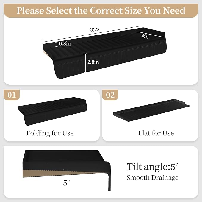 Silicon Sink Edge Protectors for Kitchen Sink, Kitchen Sink Splash Guard - Image 2