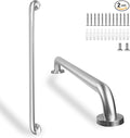 Shower Grab Bar, 2 Pack 32 Inch Brushed Nickel Bathroom Safety Bar, 1.25" by Rackickyer