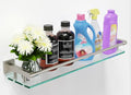 Glass Shelf for Bathroom Wall Sheves 24 inch Rectangular Stainless Steel by SFGSOWOR
