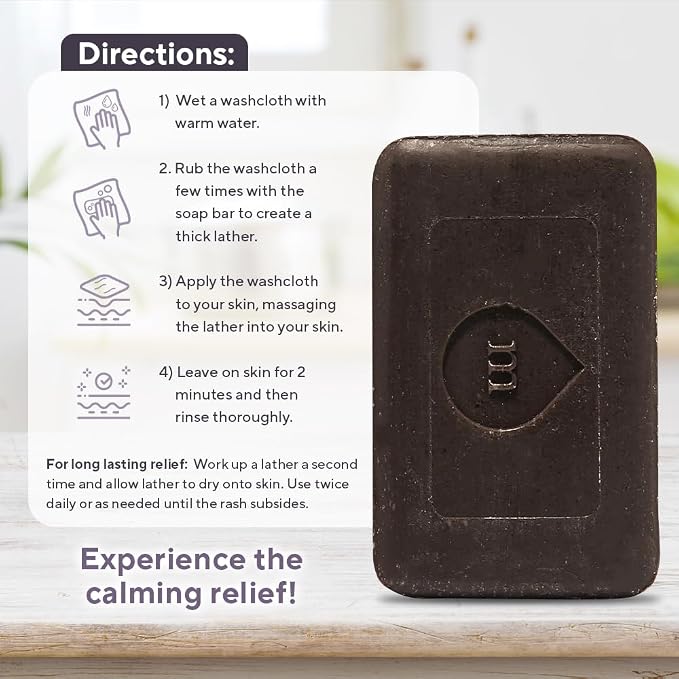 Marie Originals Eczema Face Soap Body Wash Bar – All Natural Psoriasis - Image 3