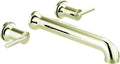 Delta Wall Mount Bathroom Faucet 3 Hole, Polished Nickel Bathroom Sink Faucet by DeltaFaucet