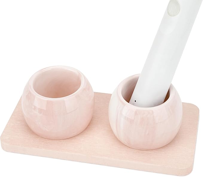 2 Pack Ceramic Toothbrush Holder by LUEXBOX