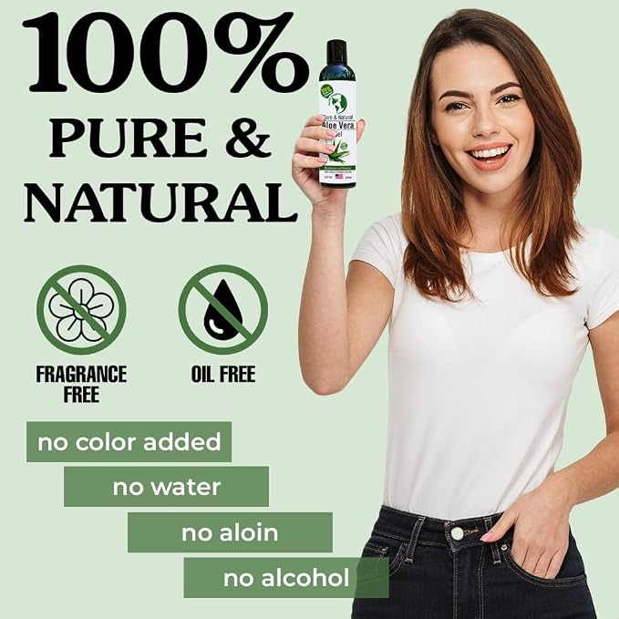 Earth's Daughter Organic Aloe Vera Gel from Fresh Cut 100% Pure Organic Aloe - Image 3