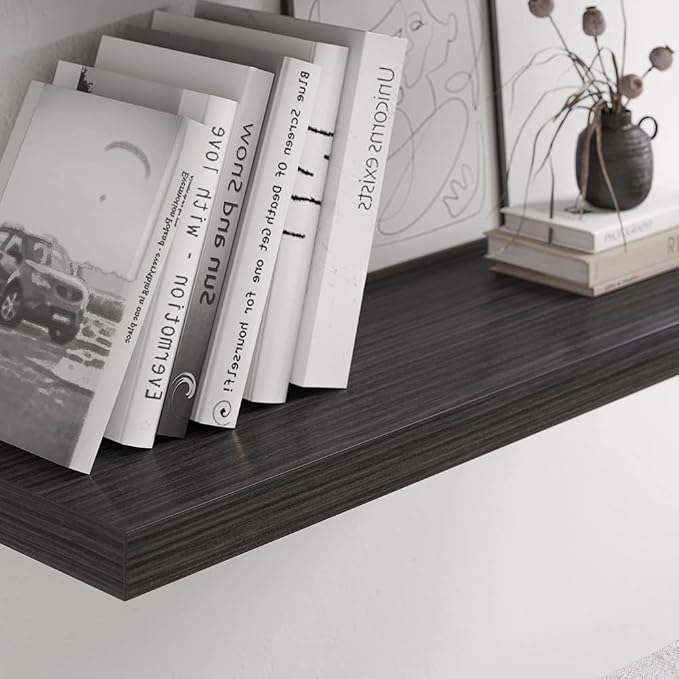 Floating Shelf, 30 in W x 12.75 in D x 2 in H Wooden Floating Wall Shelf - Image 9
