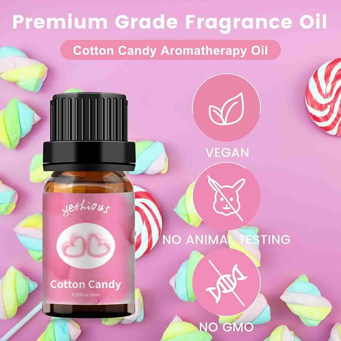 yethious Cotton Candy Bubble Gum Essential Oil Set, Cotton Candy Oil - Image 2
