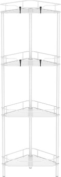 4 Tier Floor Standing Corner Shower Caddy Organizer Shelf by HuggieGems