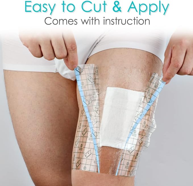 50 Pcs Waterproof Shower Protector Bandage 6"x10" - Image 2