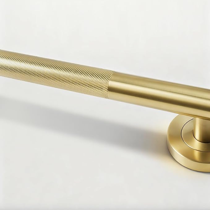 Lava Odoro Gold Shower Grab Bars, 3 Pack Stainless Steel Bathroom Safety Grab - Image 3