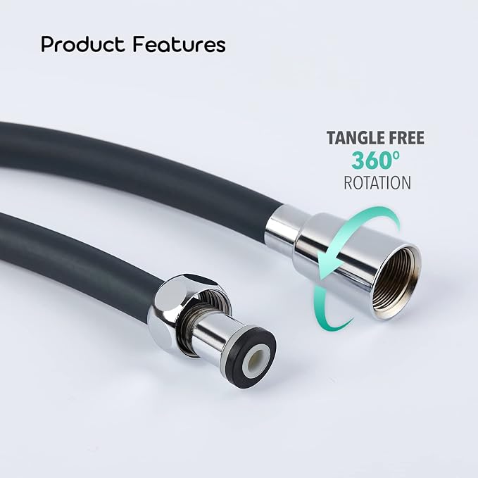 Flexible PVC Shower Hose for Barumi Livo & Pluo Handheld Showerhead - Image 3