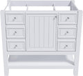 Favfurish 36" Bathroom Vanity Without Top Sink, Modern White Vanity Only by Favfurish