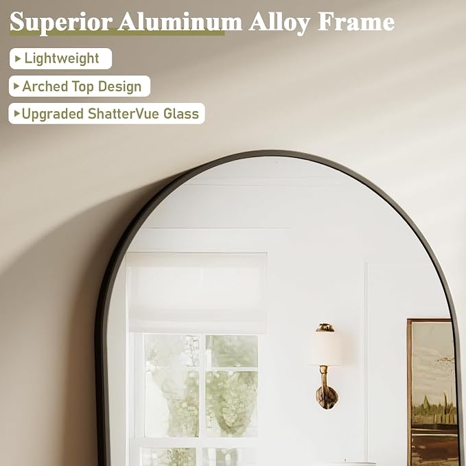 HARRITPURE Arched Bathroom Mirror - Image 4