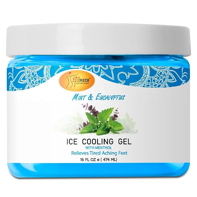 SPA REDI - Massage Cooling Gel for Pedicure, Mint and Eucalyptus Oil by SPAREDI
