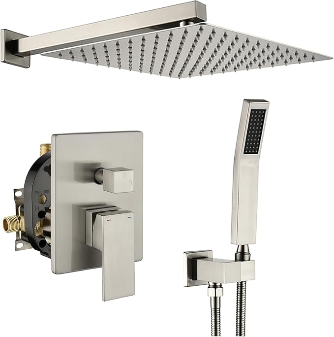 WELLFOR Wall Mounted Shower Faucet Set, Bathroom Showers Faucets, Shower System by WELLFOR