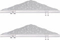 Shower Corner Shelf with 4 Hooks, No-Drill 10" Brushed Nickel 304 Stainless by WELLUP