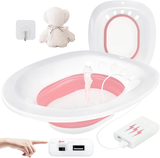 Electric Sitz Bath, Sitz Bath for Hemorrhoids, Sitz Bath for Toilet Seat by TINGHUI