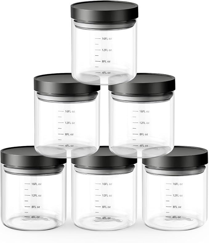 Danbark Set of 6 18oz Airtight Glass Storage Canisters - Image 9