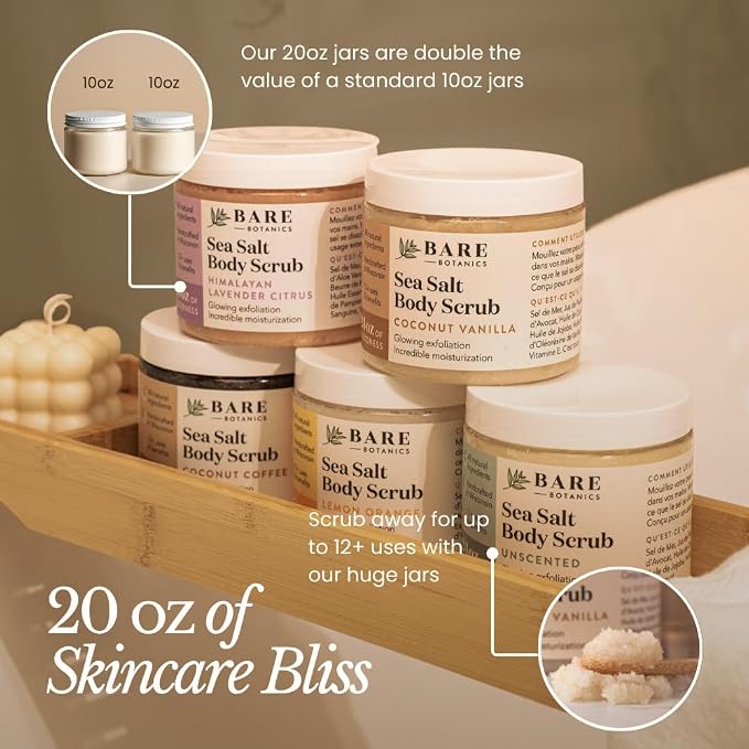 Bare Botanics Brown Sugar Body Scrub 20 oz - Image 4