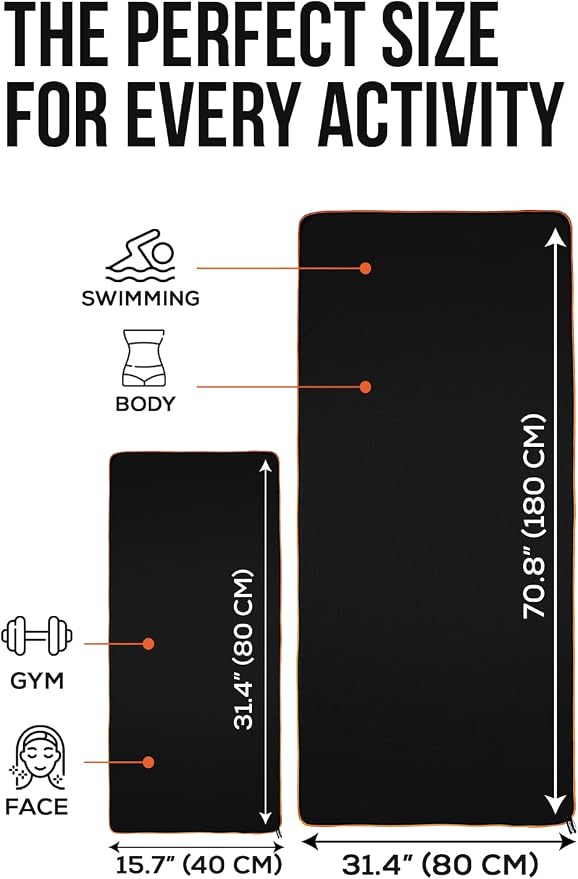 illusion Small Microfiber Gym Towels - Image 5