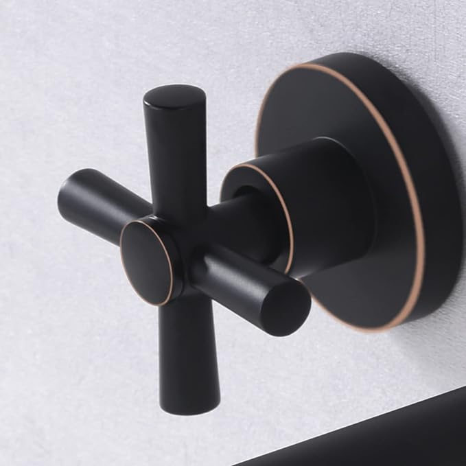 SUMERAIN Wall Mount Tub Filler Oil Rubbed Bronze High Flow Bathtub Faucet Long - Image 5
