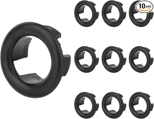 10pcs Sink Overflow Ring, Chrome Plated Bathroom Sink Overflow Trim Ring Cover by Unknown
