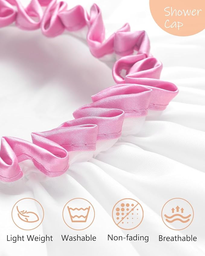 mikimini White Large Shower Cap - Image 3