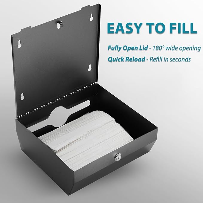 Paper Towel Dispenser Wall Mount: Large Capacity Commercial Paper Towel Holder - Image 4