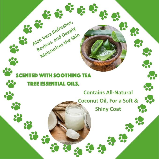 Natural Dog Shampoo, Tea Tree Relief, 1 Gallon - Image 7