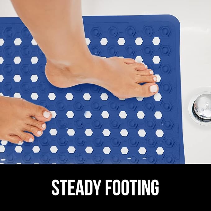 GORILLA GRIP Patented Bath Tub Shower Mat, Machine Washable Bathtub Floor Liner - Image 9