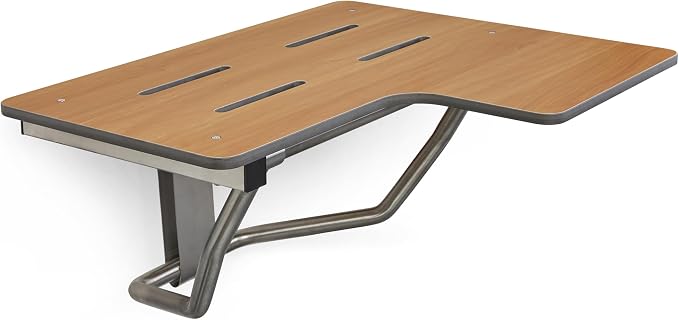Seachrome 26" x 22.5” Teak Reversible Folding Transfer Tub/Shower Seat - Image 3