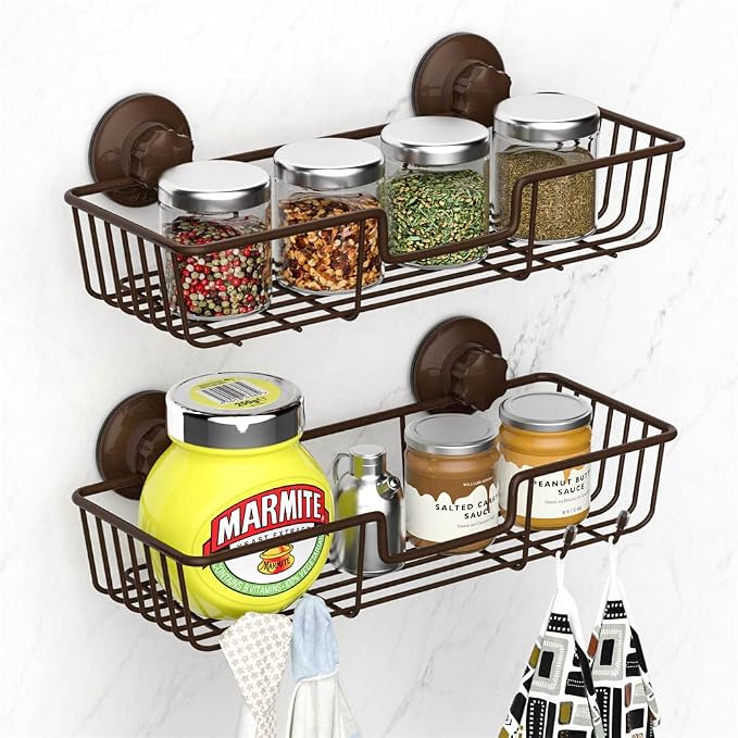 SANNO Suction Cup Shower Caddy Bathroom Caddies Storage Combo Organizer - Image 3