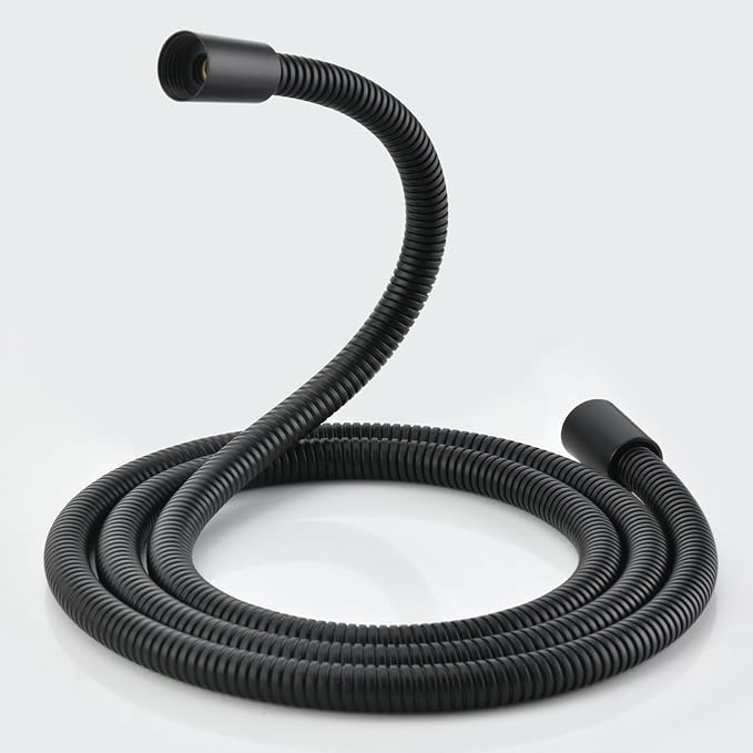 Black Shower Hose Replacement For Cleaning 304 Stainless Steel Shower Head by JASYA