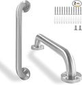 Shower Grab Bar, 2 Pack 16 Inch Brushed Nickel Bathroom Safety Bar, 1.25" by Rackickyer