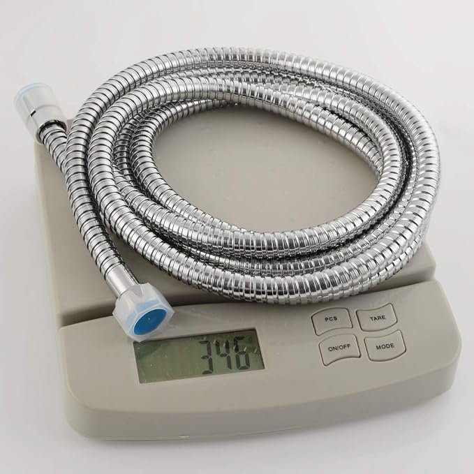Extra Long Hand Shower Hose 118", Angle Simple Stainless Steel Flexible Shower - Image 9