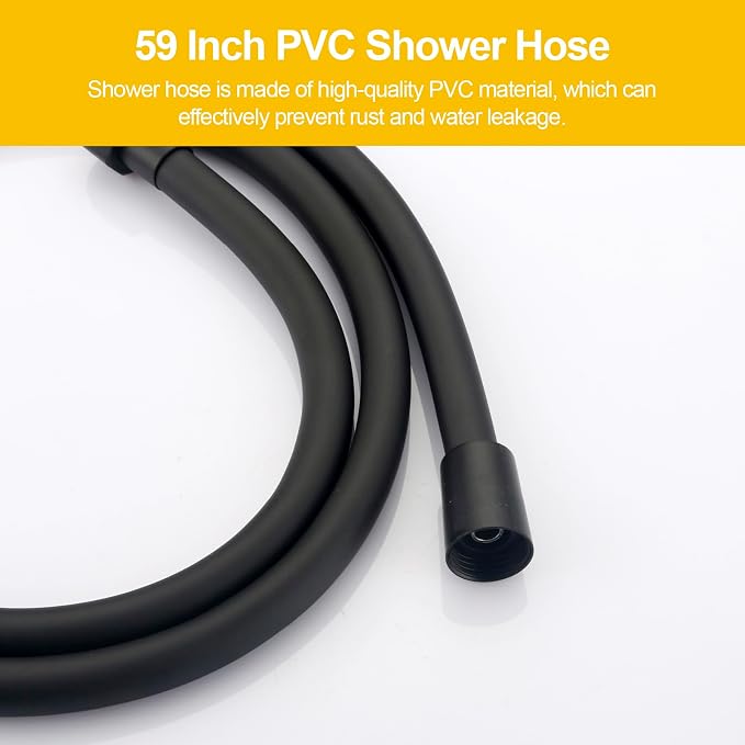 Matte Black High Pressure Handheld Shower Head - Image 4