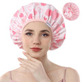 Years Calm Shower Caps For Women Reusable Waterproof，Pattern And Solid Color by Yearscalm