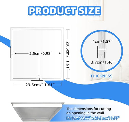 12" x 12" Metal Access Panel, 1MM Thickened Access Panel - Image 2