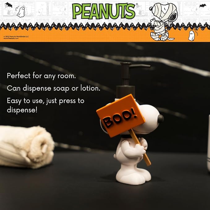 Peanuts Snoopy Soap/Lotion/Hand Sanitizer Resin Pump Dispenser, 10.23 Ounces - Image 3