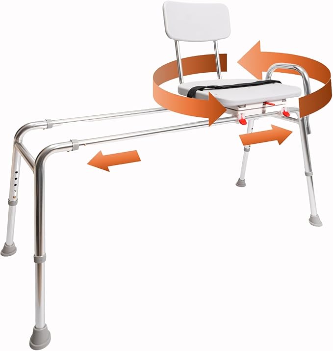 Eagle Health Supplies Sliding Shower Chair Tub Transfer Bench by EagleHealthSupplies