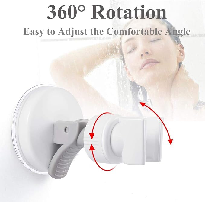 Adjustable Shower Head Holder, Bathroom Suction Cup Bracket - Image 4
