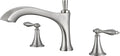 SITGES Antique-Inspired Brass Bathtub Faucet, 2-Handle Medium Arc Roman Tub by SITGES