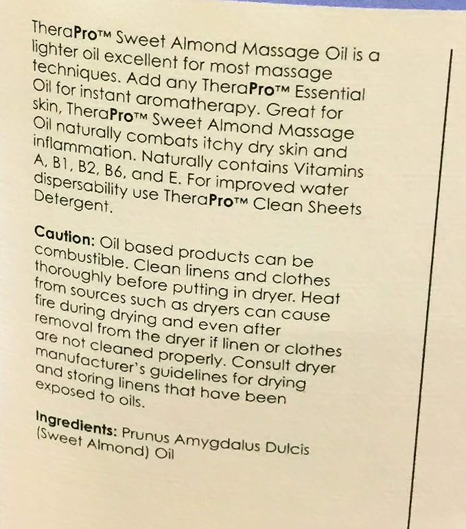 Sweet Almond Massage Oil by TheraPro - Image 3