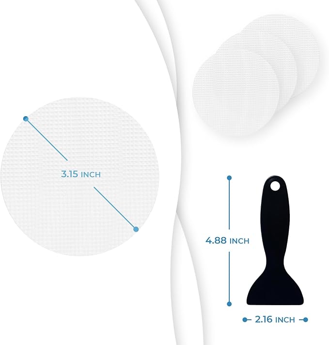 Anti Slip Shower Stickers 24 PCS, Premium Adhesive Bath Tub Stickers - Image 2