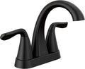 Delta Arvo Centerset Bathroom Faucet, Matte Black 2-Handle Bathroom Faucet by DeltaFaucet