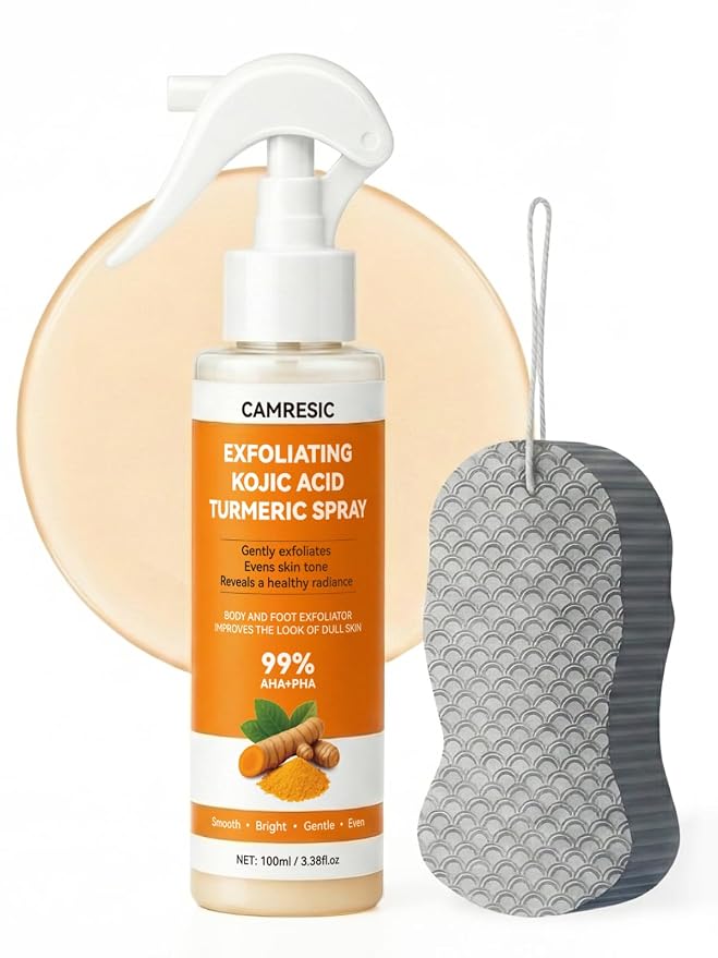 Keratin Care Kojic Acid Turmeric Exfoliating Body Spray by WelcometoEelhoe