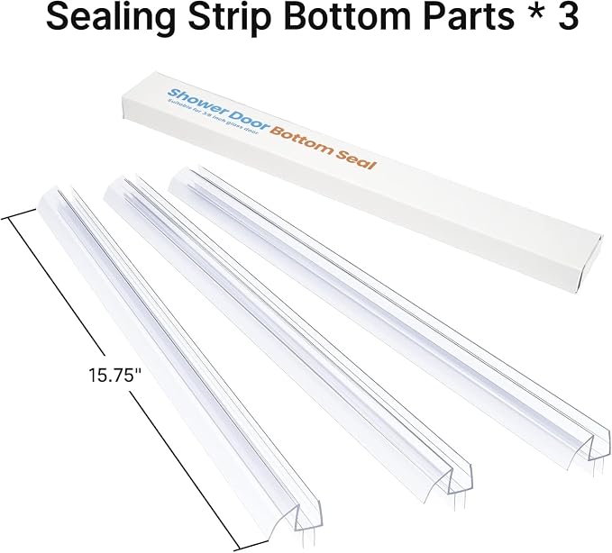 AmazerBath 3 PCS Shower Door Bottom Seal - Image 3