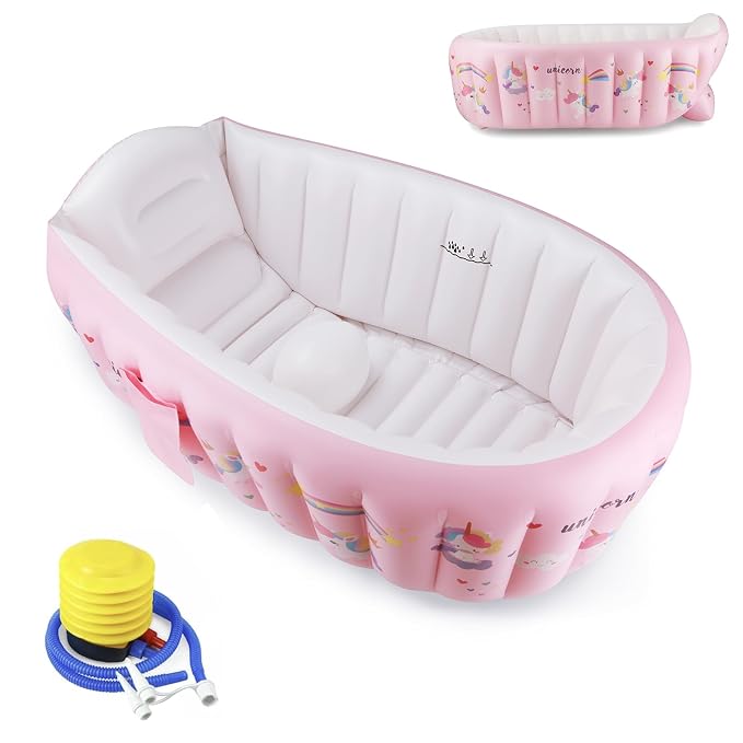 PandaEar Baby Inflatable Bathtub, Portable Travel Baby Infant Bath Tub Toddler by PandaEar