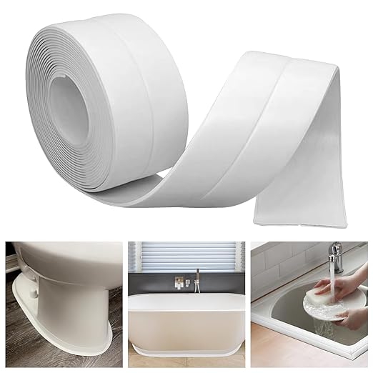 Caulk Tape Bath & Kitchen Self Adhesive Caulking Tape Waterproof, Toilet Caulk - Image 9