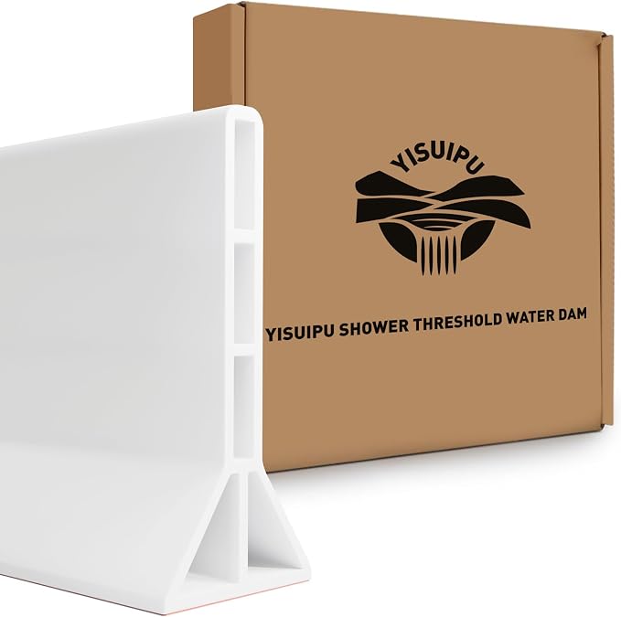 3.8'' High Shower Threshold Water Dam Collapsible Shower Water Splash Guard - Image 8
