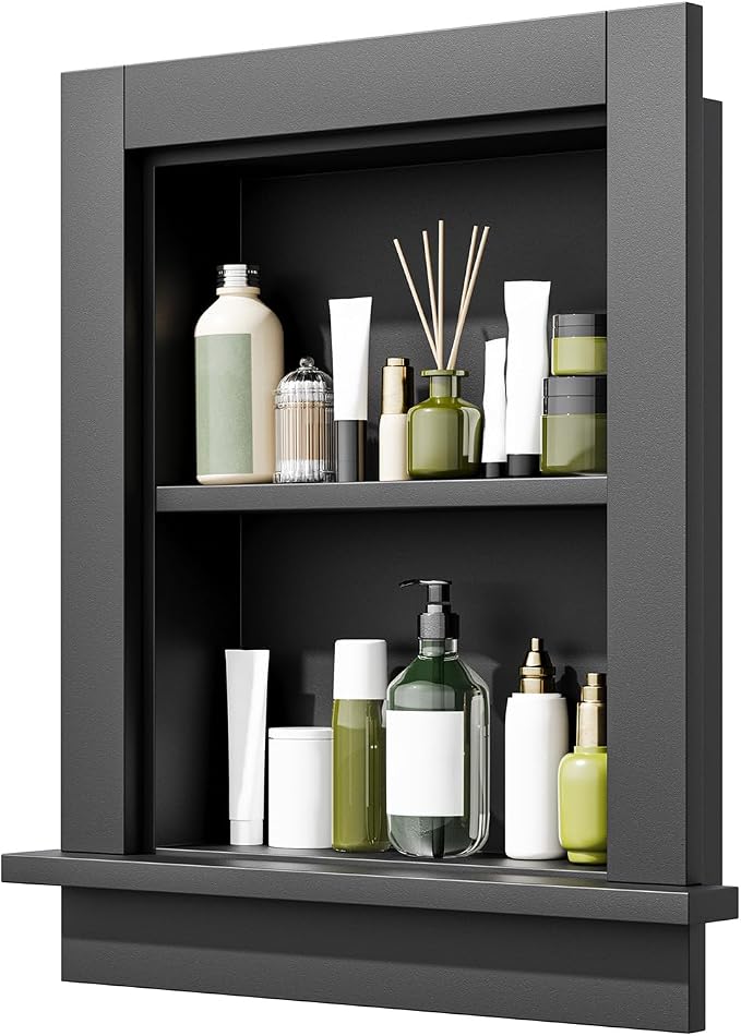 Wood Recessed Wall Niche, Wooden Medicine Cabinet by REYOXCEL
