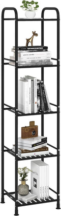 JSB 5 Tier Narrow Bathroom Shelving Unit, Kitchen Storage Rack Organizer Metal by HomeFurniture